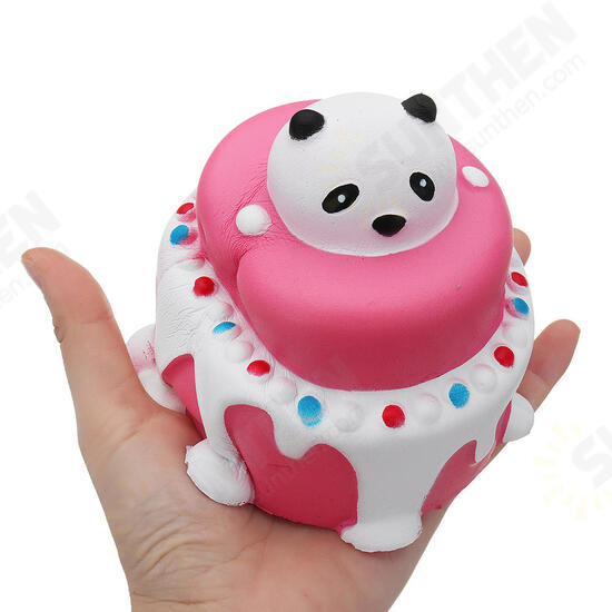 Bear Head Cake Squishy 11*11.5CM Slow Rising With Packaging Collection Gift Soft Toy