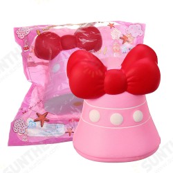 Bow-Knot Bell Squishy 12CM Jumbo Slow Rising Soft Toy Gift Collection With Packaging Bow-Knot Bell Squishy 12CM Jumbo Slow Rising Soft Toy Gift Collection With Packaging