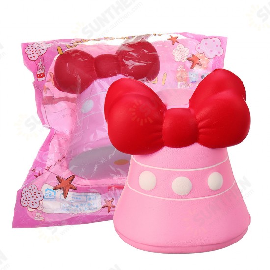 Bow-Knot Bell Squishy 12CM Jumbo Slow Rising Soft Toy Gift Collection With Packaging Bow-Knot Bell Squishy 12CM Jumbo Slow Rising Soft Toy Gift Collection With Packaging