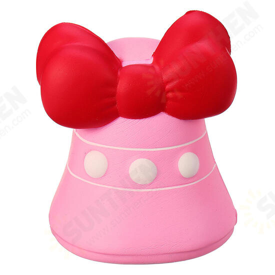 Bow-Knot Bell Squishy 12CM Jumbo Slow Rising Soft Toy Gift Collection With Packaging Bow-Knot Bell Squishy 12CM Jumbo Slow Rising Soft Toy Gift Collection With Packaging