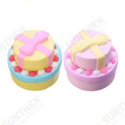 Bow-knot Double Cake Squishy 9CM Jumbo With Packaging Collection Gift Bow-knot Double Cake Squishy 9CM Jumbo With Packaging Collection Gift
