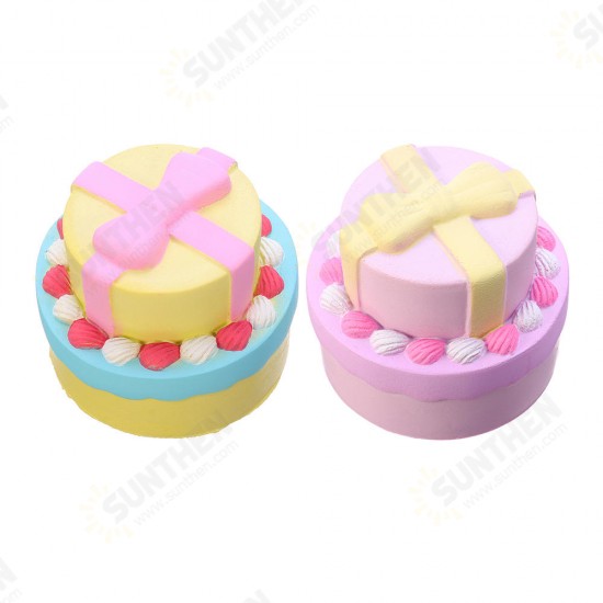 Bow-knot Double Cake Squishy 9CM Jumbo With Packaging Collection Gift