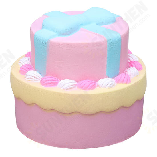 Bow-knot Double Cake Squishy 9CM Jumbo With Packaging Collection Gift