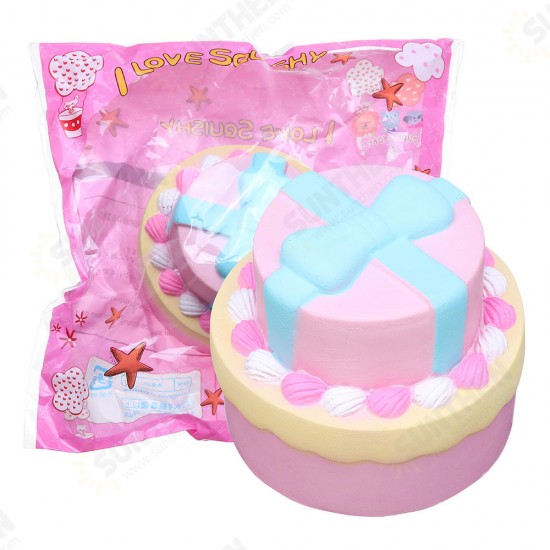 Bow-knot Double Cake Squishy 9CM Jumbo With Packaging Collection Gift