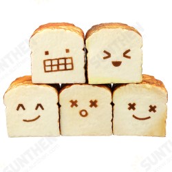 Bread Squishy Toast 8CM Funny Expressions Jumbo Gift Collection With Packaging Bread Squishy Toast 8CM Funny Expressions Jumbo Gift Collection With Packaging