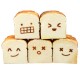 Bread Squishy Toast 8CM Funny Expressions Jumbo Gift Collection With Packaging