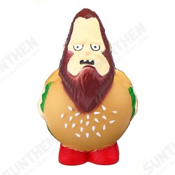 Burger Man Squishy 12.5CM Hamburger Funny Jumbo Slow Rising Rebound Toys With Packaging Burger Man Squishy 12.5CM Hamburger Funny Jumbo Slow Rising Rebound Toys With Packaging