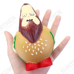 Burger Man Squishy 12.5CM Hamburger Funny Jumbo Slow Rising Rebound Toys With Packaging Burger Man Squishy 12.5CM Hamburger Funny Jumbo Slow Rising Rebound Toys With Packaging