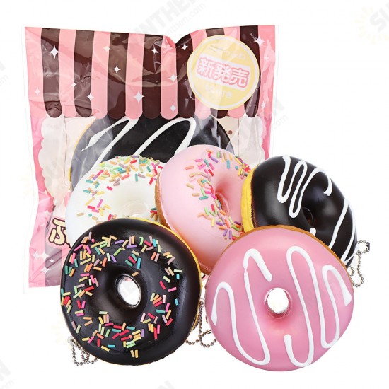 Cake Squishy Chocolate Donuts 9CM Scented Doughnuts Squeeze Jumbo Gift Collection With Packaging