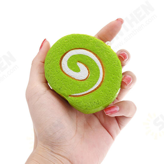 Cake Squishy Swiss Roll 7cm Slow Rising Funny Gift Collection With Packaging