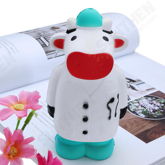 Calf Doctor Cow Squishy 14.7*7.6CM Slow Rising Soft Toy Gift Collection With Packaging