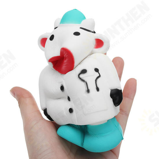 Calf Doctor Cow Squishy 14.7*7.6CM Slow Rising Soft Toy Gift Collection With Packaging