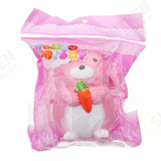 Carrot Rabbit Squishy 9*12.5cm Slow Rising With Packaging Collection Gift Soft Toy