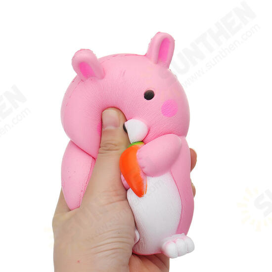 Carrot Rabbit Squishy 9*12.5cm Slow Rising With Packaging Collection Gift Soft Toy