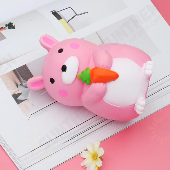 Carrot Rabbit Squishy 9*12.5cm Slow Rising With Packaging Collection Gift Soft Toy