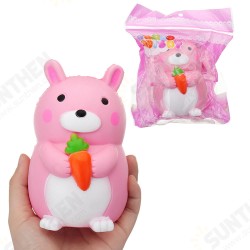 Carrot Rabbit Squishy 9*12.5cm Slow Rising With Packaging Collection Gift Soft Toy Carrot Rabbit Squishy 9*12.5cm Slow Rising With Packaging Collection Gift Soft Toy