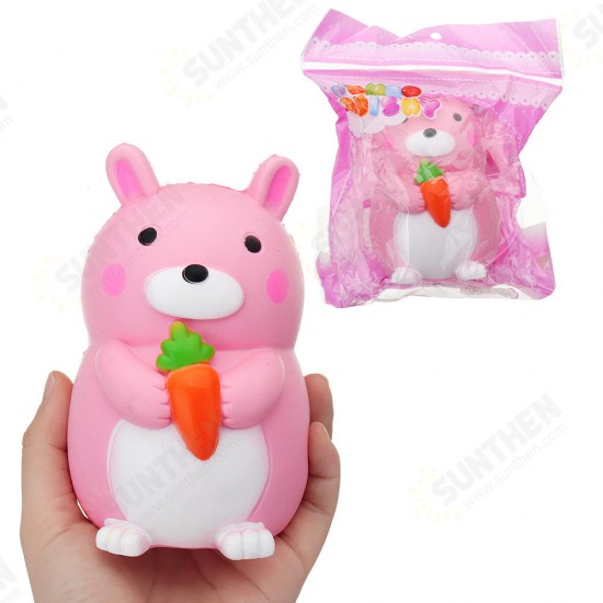 Carrot Rabbit Squishy 9*12.5cm Slow Rising With Packaging Collection Gift Soft Toy