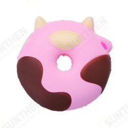 Cartoon Cow Donut Cake Squishy 8CM Slow Rising With Packaging Collection Gift Soft Toy Cartoon Cow Donut Cake Squishy 8CM Slow Rising With Packaging Collection Gift Soft Toy
