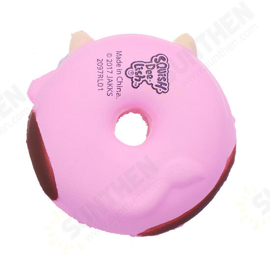 Cartoon Cow Donut Cake Squishy 8CM Slow Rising With Packaging Collection Gift Soft Toy