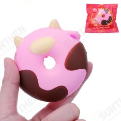 Cartoon Cow Donut Cake Squishy 8CM Slow Rising With Packaging Collection Gift Soft Toy Cartoon Cow Donut Cake Squishy 8CM Slow Rising With Packaging Collection Gift Soft Toy