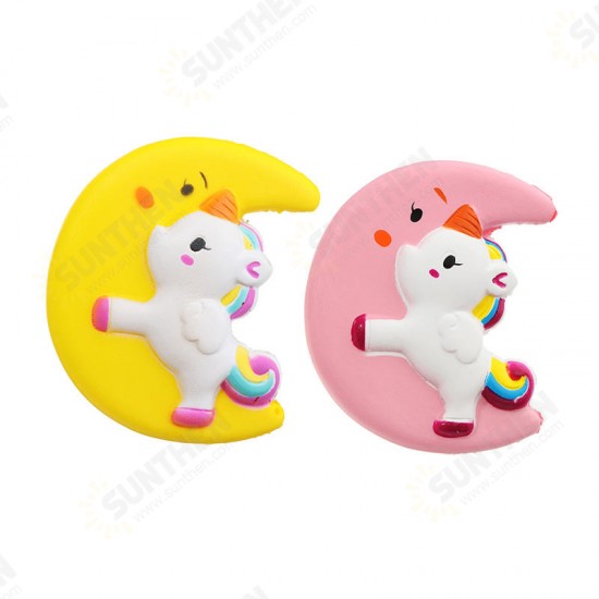 Cartoon Unicorn Moon Pegasus Squishy 11cm Slow Rising Collection Gift Toy