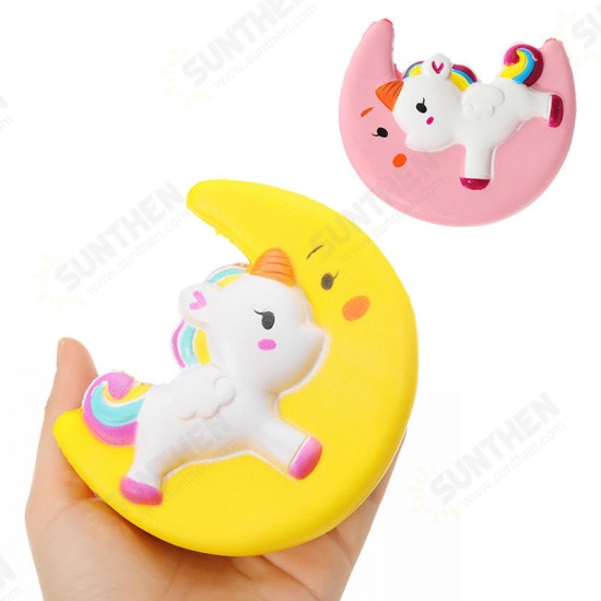 Cartoon Unicorn Moon Pegasus Squishy 11cm Slow Rising Collection Gift Toy