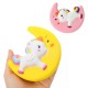 Cartoon Unicorn Moon Pegasus Squishy 11cm Slow Rising Collection Gift Toy