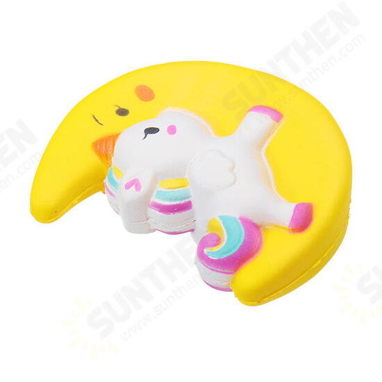 Cartoon Unicorn Moon Pegasus Squishy 11cm Slow Rising Collection Gift Toy