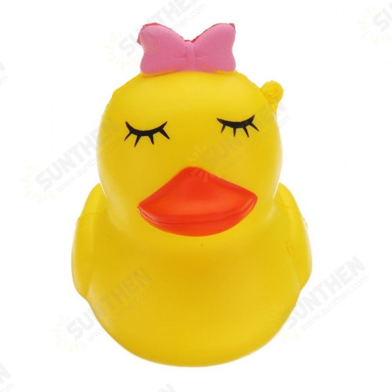 Cartoon Yellow Duck Squishy 9.5*8CM Slow Rising With Packaging Collection Gift Soft Toy