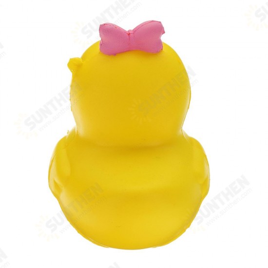 Cartoon Yellow Duck Squishy 9.5*8CM Slow Rising With Packaging Collection Gift Soft Toy