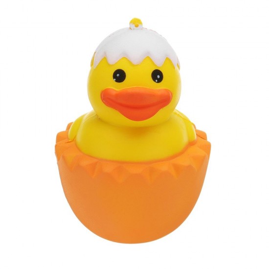 Cartoon Yellow Duck Squishy 9.5*8CM Slow Rising With Packaging Collection Gift Soft Toy