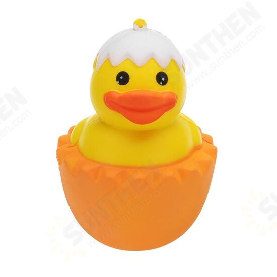 Cartoon Yellow Duck Squishy 9.5*8CM Slow Rising With Packaging Collection Gift Soft Toy