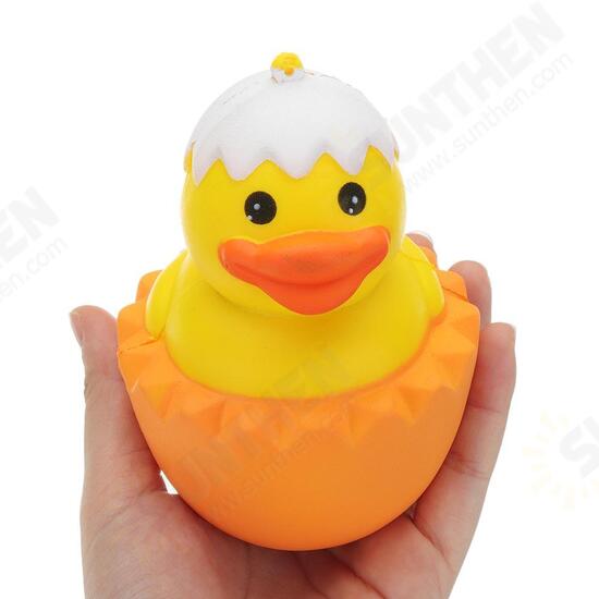 Cartoon Yellow Duck Squishy 9.5*8CM Slow Rising With Packaging Collection Gift Soft Toy