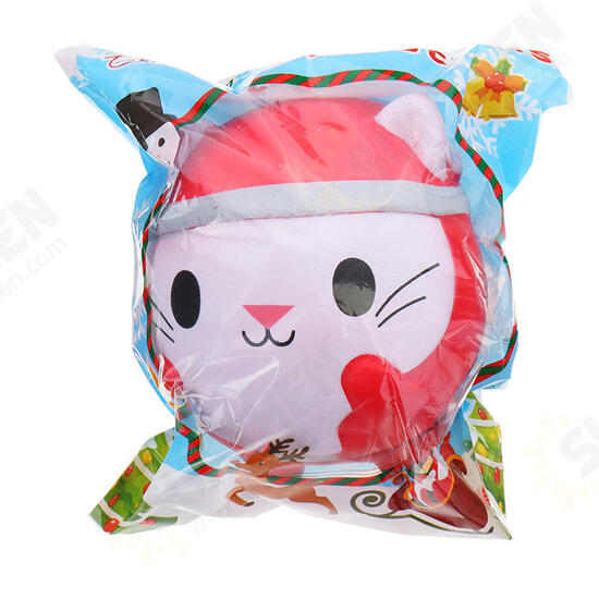 Chameleon Christmas Cat Doll Squishy 12x10x10cm Slow Rising With Packaging Collection Gift Soft Toy