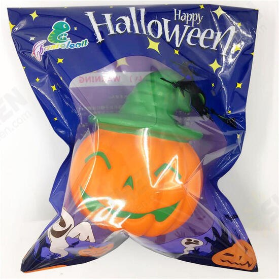 Chameleon Soft Halloween Pumpkin Witch Hat Squishy Slow Rising Stress Stretch Kids Toy Gift