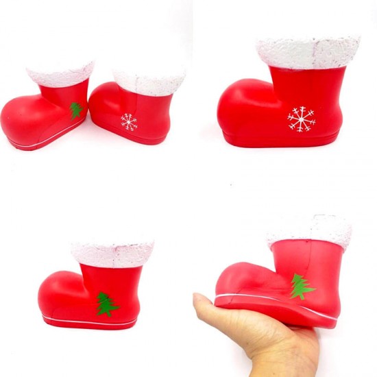 Chameleon Squishy Christmas Boots Santa Clause Boot Slow Rising With Packaging Gift Decor Toy