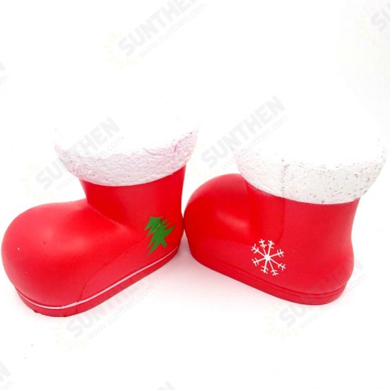 Chameleon Squishy Christmas Boots Santa Clause Boot Slow Rising With Packaging Gift Decor Toy