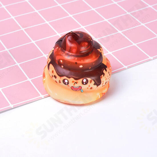 Chocolate Poo Squishy 8CM Yummy Expression Kawaii Jumbo Gift Collection With Packaging