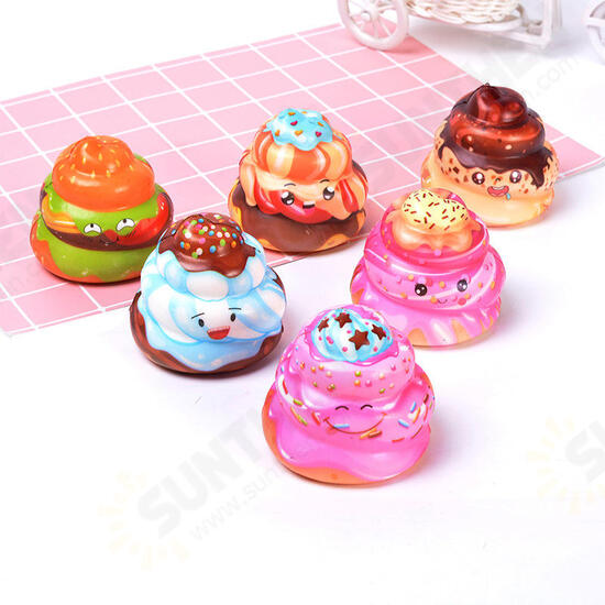 Chocolate Poo Squishy 8CM Yummy Expression Kawaii Jumbo Gift Collection With Packaging