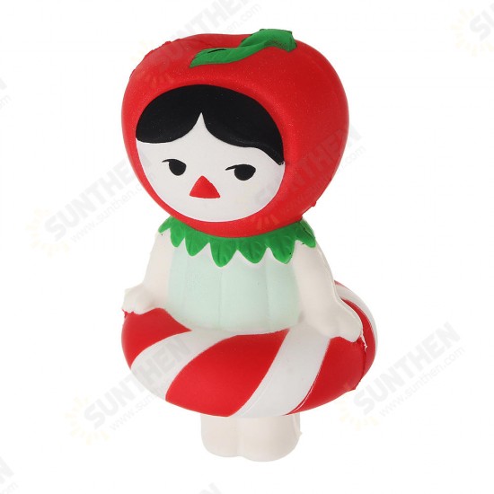 Christmas Gift Cherry Girl Squishy 13.5*8CM Slow Rising Soft Collection Gift Decor Toy With Packaging Collection