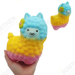 Colorful Alpacas Squishy 18*14CM Slow Rising Collection Gift Soft Toy Colorful Alpacas Squishy 18*14CM Slow Rising Collection Gift Soft Toy