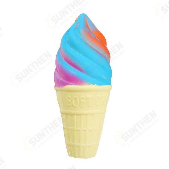 Colorful Ice Cream Squishy 14.5*6cm Slow Rising With Packaging Collection Gift Soft Toy