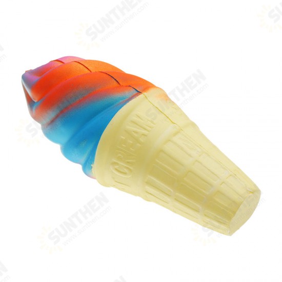 Colorful Ice Cream Squishy 14.5*6cm Slow Rising With Packaging Collection Gift Soft Toy