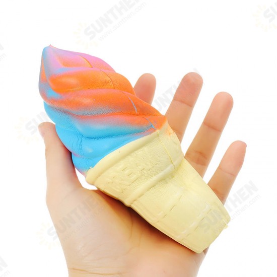 Colorful Ice Cream Squishy 14.5*6cm Slow Rising With Packaging Collection Gift Soft Toy