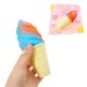 Colorful Ice Cream Squishy 14.5*6cm Slow Rising With Packaging Collection Gift Soft Toy