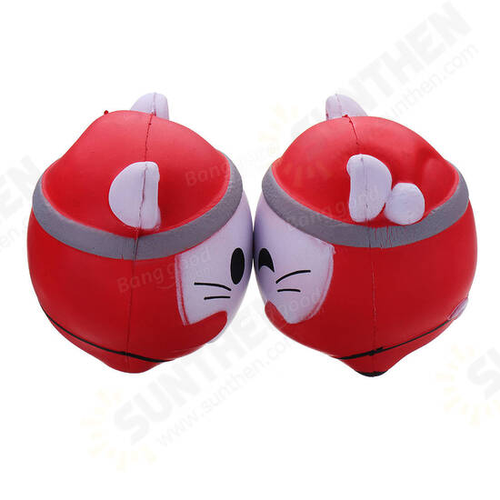 Christmas Cat Squishy 12*10CM Soft Slow Rising With Packaging Collection Gift Toy