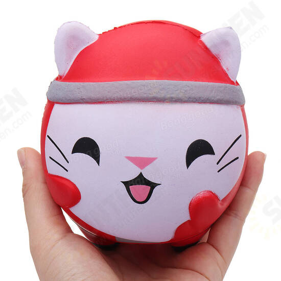 Christmas Cat Squishy 12*10CM Soft Slow Rising With Packaging Collection Gift Toy