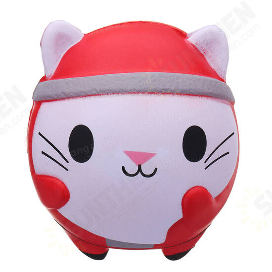 Christmas Cat Squishy 12*10CM Soft Slow Rising With Packaging Collection Gift Toy