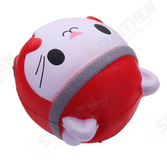 Christmas Cat Squishy 12*10CM Soft Slow Rising With Packaging Collection Gift Toy