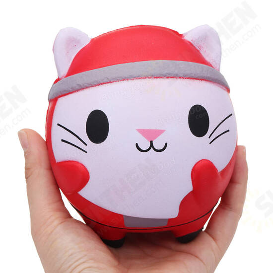 Christmas Cat Squishy 12*10CM Soft Slow Rising With Packaging Collection Gift Toy